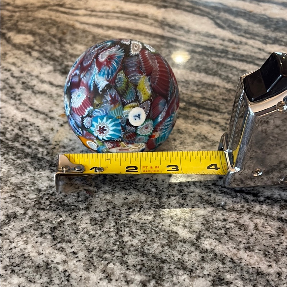 Vintage Murano Italy Millefiori Paperweight